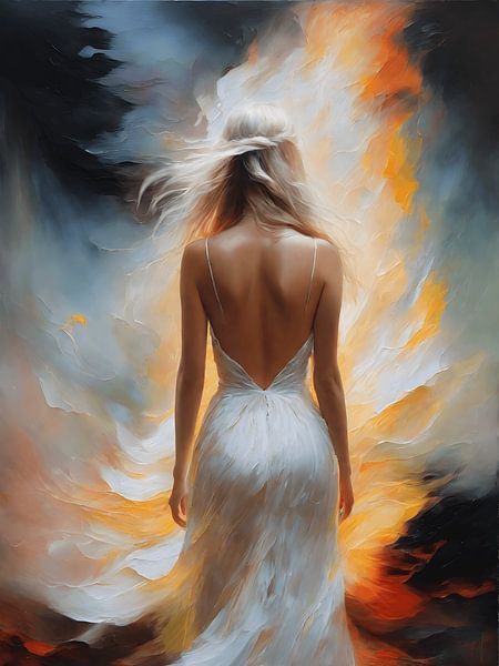 A fiery woman by Jolique Arte