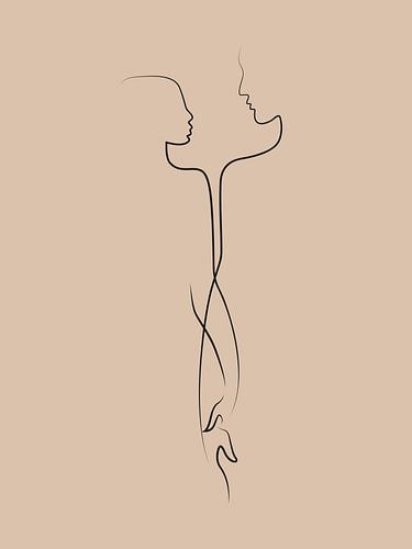 Forever, beige zwart