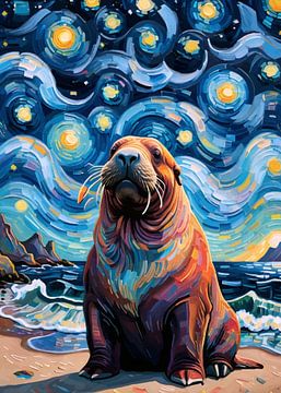Walrus Sterrennacht van MIROKKU