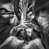Kanada Creek Canyon beim Zion Nationalpark in den USA. Schwarzweiß Bild von Manfred Voss, Schwarz-weiss Fotografie