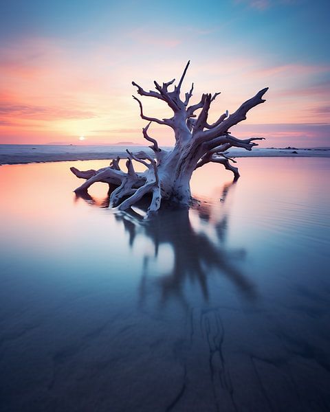 Promenade sur la plage par fernlichtsicht