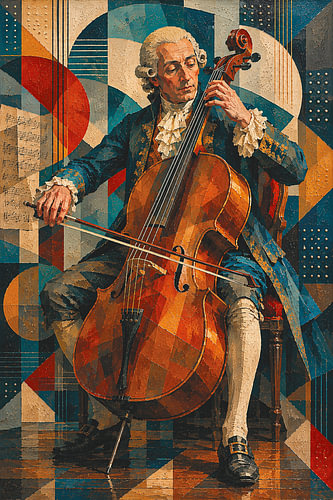 Gemälde von Luigi Boccherini, Komponist und Cellist.