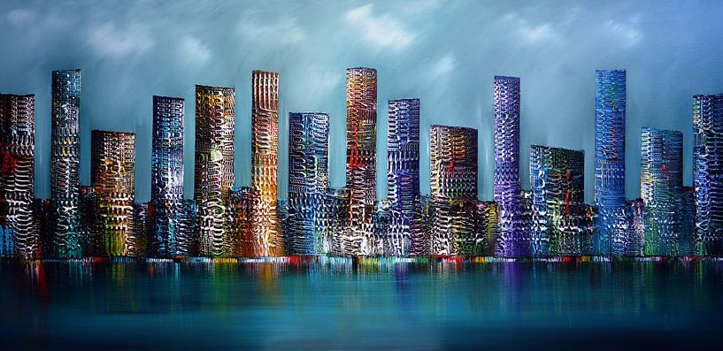 Blue City by Gena Theheartofart