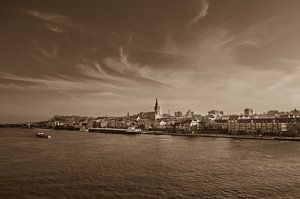 Nostalgisches Foto von Nimwegen in Sepia