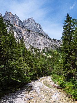 Landschap in de Klausbachvallei in het Berchtesgadener Land