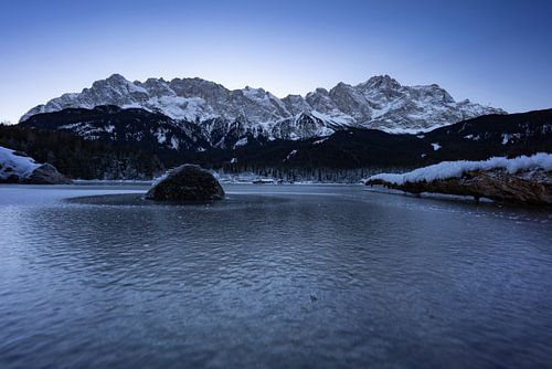 Een winterochtend aan de Eibsee