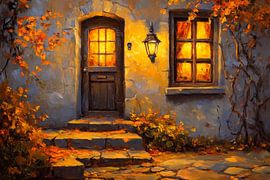 Confortable maison d'automne sur Poster Art Shop