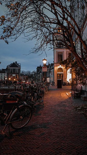 Utrecht avond in de binnenstad van AciPhotography