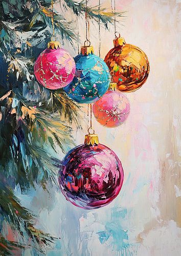 Kerstversiering | Kleurrijke Kerstboom Ballen