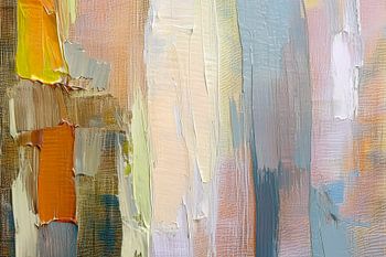 Modern Abstract serie: Olieverf op structuren - 7