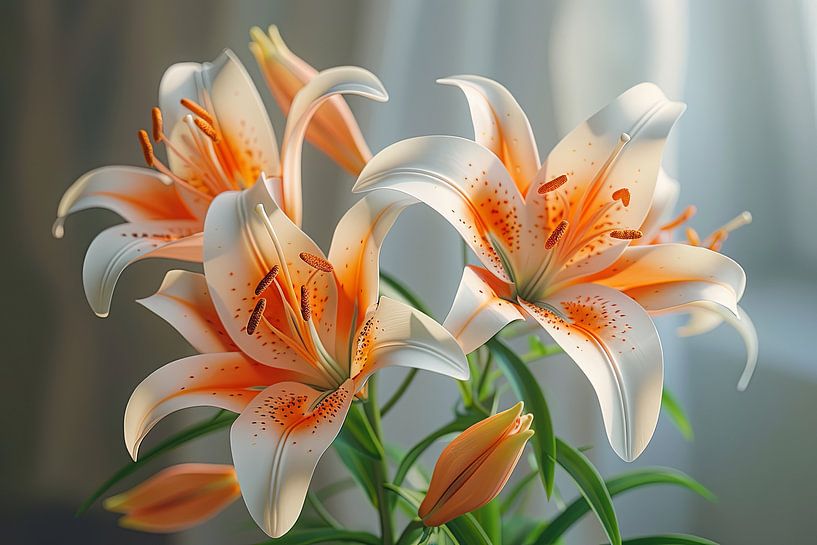 Blumenkunst an der Wand von Egon Zitter