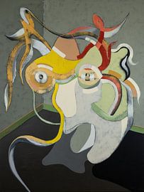 hovering head by Masch