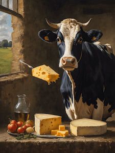 Une vache hollandaise sur Jolique Arte