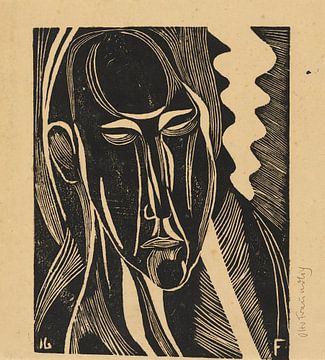 Modernes Porträt, Otto Freundlich von Atelier Liesjes