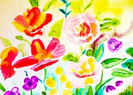 Blumenwiese abstrakt von M.A. Ziehr