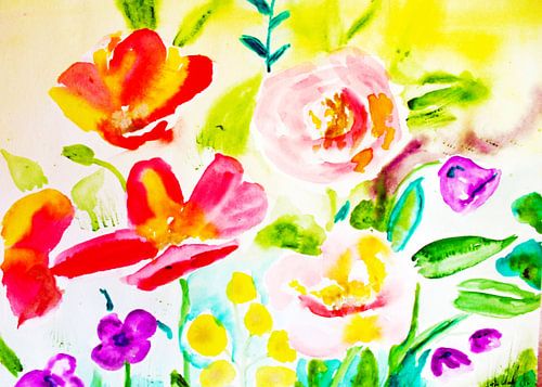 Bloemenweide abstract