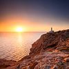 Vuurtoren Mallorca bij Zonsopkomst van Frank Peters