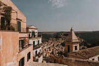 Vue sur la vieille ville de Ragusa, Sicile Italie