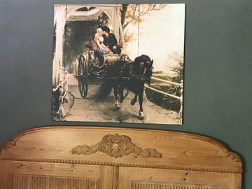 Photo de nos clients: chevaux et charrettes anciens maîtres