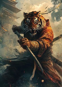 Kung Fu Tijger van FotoKonzepte