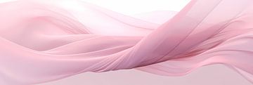 Soft abstract art pink silk patterns by Surreal Media