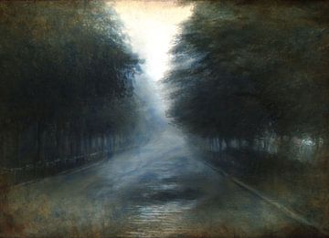 STRASSE IM ABENDLICHT von Kelly Durieu