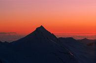 Zonsopgang  in Zwitserse Alpen van Willemien Reddingius thumbnail