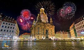 Dresden Feuerwerk von Einhorn Fotografie