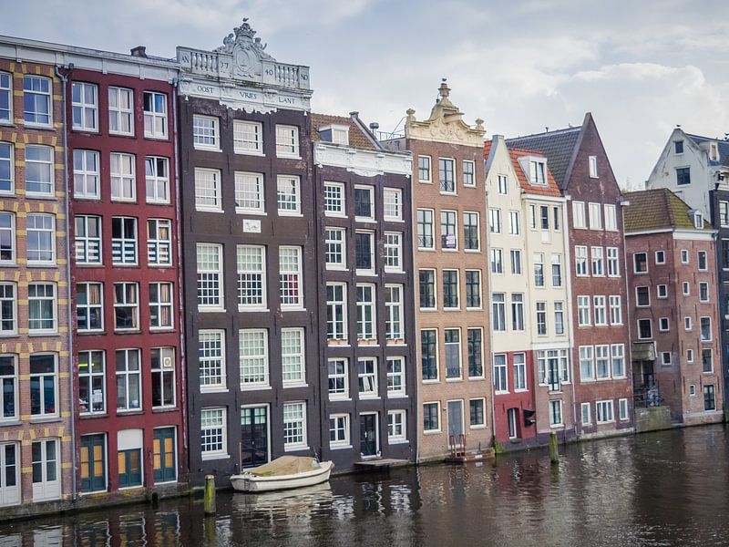 Maisons de canal à Amsterdam par Martijn Tilroe