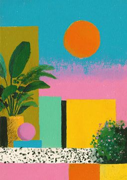 Abstracte meetkunde met cirkel