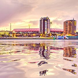 Wasser Reflexion Stadion De Kuip Rotterdam