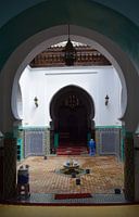 Entrance of a Moroccan mosque in Tangier