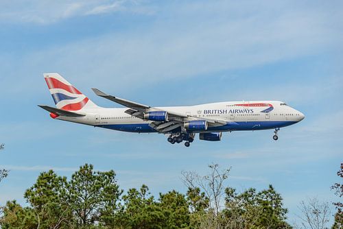 Landende British Airways Boeing 747-400.