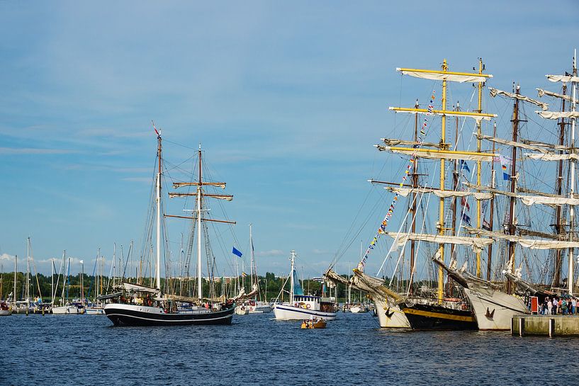 Segelschiffe auf der Hansesail in Rostock. von Rico Ködder