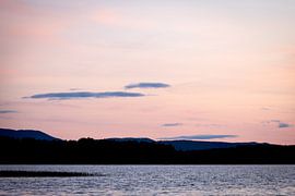 Poster coucher de soleil Suède. Nature atmosphérique