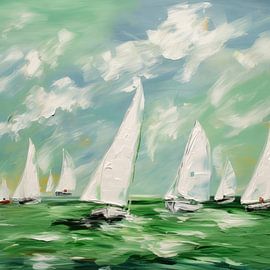 Sailboat 12 by Bert Nijholt