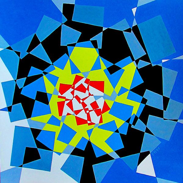 EH PAINTING ART 1995 #1051 Effect Liveliness by Willem Hartgers