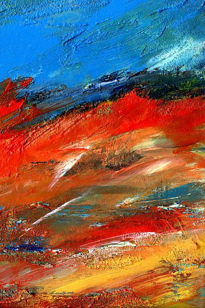 Farbfeuer einer Landschaft von Claudia Gründler