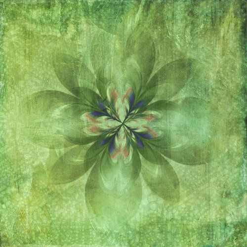 Vintage green flower
