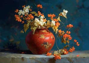 rote Vase | Terracotta Bloom