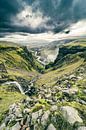 IJslandse canyon bij de Haifoss waterval van Sjoerd van der Wal Fotografie thumbnail