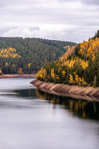 Autumn hike around the Ohratal dam near Luisenthal - Thuringian Forest by Oliver Hlavaty