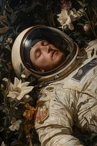 Schlafender Astronaut