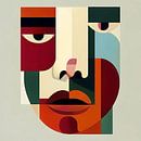 Geometric Abstraction Bold Portrait in Shapes and Colours by Bella Luna Fotografie thumbnail
