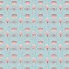 Art Deco Pattern Rose Gold Blue by Andrea Haase