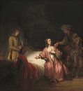 Potiphars vrouw klaagt Jozef aan bij haar man, Rembrandt van Rembrandt van Rijn thumbnail