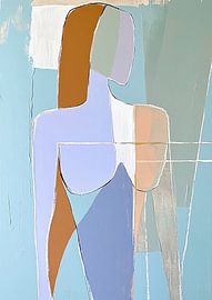 Vrouwfiguur | Silent Grace van Abstract Schilderij