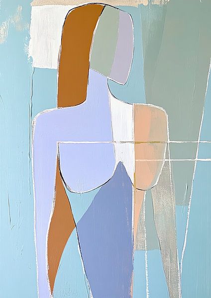 Female figure | Silent Grace by Abstract Painting