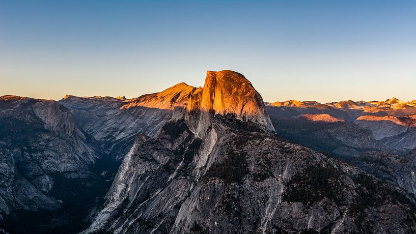 Half Dome met zonsondergang van Jack Swinkels