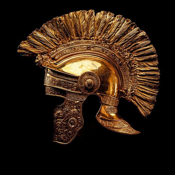 Golden helmet roman empire by TheXclusive Art
